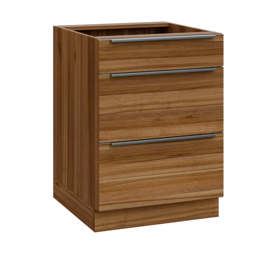 SIS - 6Z33 spodní skříňka, 3-zásuvková, 870x600x600, ořech světlý